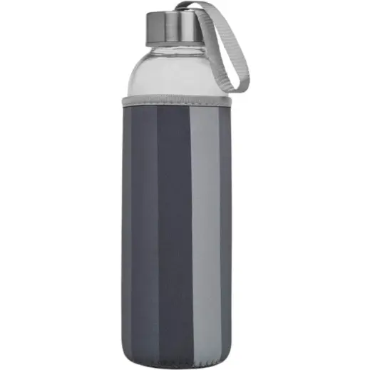 Kooshty Quirky Glass Water Bottle Grey